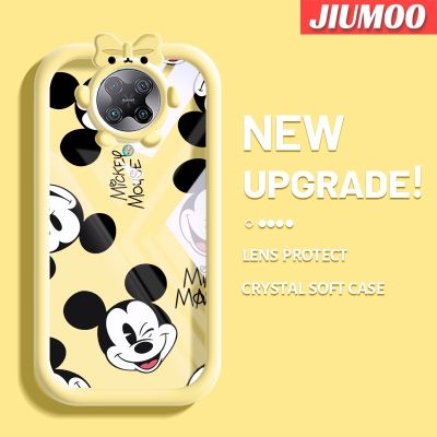 เคส JIUMOO สำหรับ Xiaomi Poco F2 Pro Redmi K30 Pro ซูมได้เคสการ์ตูนมิกกี้เมาส์แฟชั่นกล้องมอนสเตอร์ตัวเล็กๆน่ารักนิ่มสำหรับเลนส์ซิลิโคนฝาครอบป้องกันใสกันกระแทกเคสโทรศัพท์เคสโปร่งใสแฟชั่น