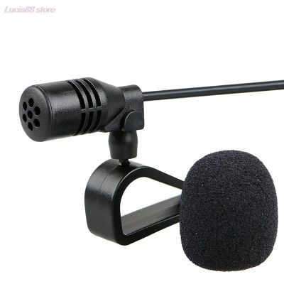 【jw】✁  3m Professionals Car Audio Microphone 3.5mm Clip Jack Plug Mic Stereo External DVD Radio
