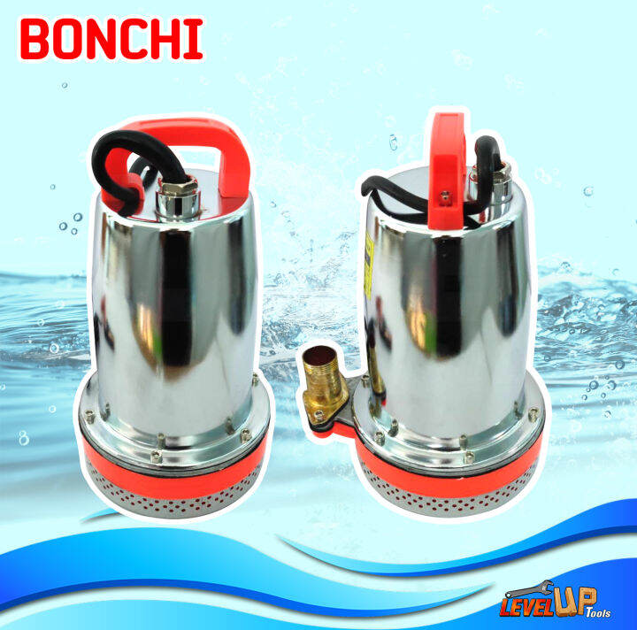 bonchi-ปั๊มแช่แบตเตอรี่-dc-12v-300w-มอเตอร์ทองแดงบริสุทธิ์-สายไฟ-2-เมตร-พลังงานแสงอาทิตย์-แบตเตอรี่-พร้อมคีบแบตเตอรี่-ปั๊มจุ่ม-รุ่น-zqb12-12v