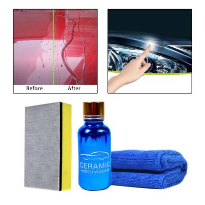 【cw】9H Hardness 30ml Car Nano Ceramic Coating Kit with Accessories Car Repairing Polishing Agent Hydrophobic Coating Scratch Remover ！