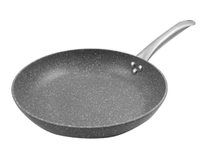 Masflex Stone Series 20 cm Aluminum NonStick Stone Fry Pan Induction Ready Suitable for All