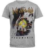 Hot sale DEF LEPPARD BAND graphic Mens 100% Cotton Round Neck Short Sleeve T-Shirt  Adult clothes