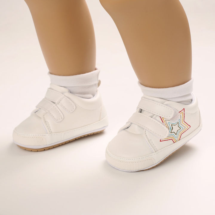 รองเท้าผ้าใบเด็กผู้หญิงเด็กทารกเด็กแรกเกิดเด็กเด็กชายหัดเดินนุ่มกันลื่น