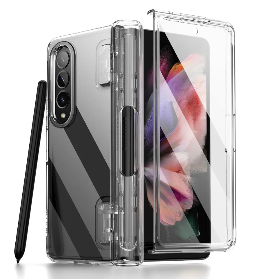 SURITCH Compatible with Galaxy S22 Ultra Clear Case 5G,[Built in Screen  Protector]Full Body Protection Hard Shell+Soft TPU Bumper Shockproof Rugged