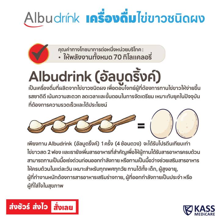 กินอยู่ดี-albudrink-อัลบูดริ้งค์-เครื่องดื่มไข่ขาวชนิดผง-กระป๋อง-370-g