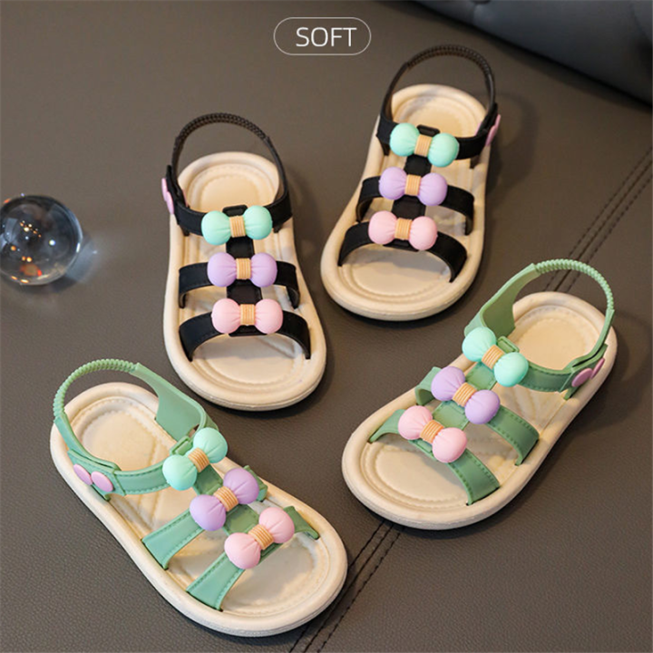 QINN Korean Style Fashion Kid Girls Sandals Summer Girl Princess ...