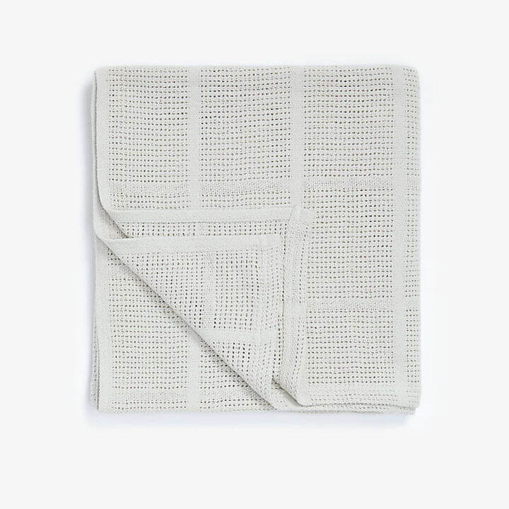 Mothercare Essential Cot Bed Cellular Blanket Grey Lazada Singapore