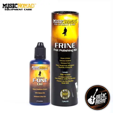 MusicNomad F-ONE Unfinished Fretboard Care Kit (MN125) - incl. MN105, Cloth  & Brush