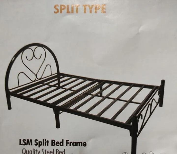Split Bed Frame (Quality Steel Bed) 54" x 75" Full Double (LSY572