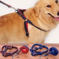 【CW】 cowboy chest back traction Dog Adjustable Leash Rope Harness Walking Hand quality