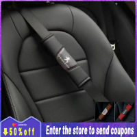 คุณภาพสูง2Pcs สำหรับ Peugeot Seat เข็มขัดหนังไหล่ Pad อุปกรณ์ตกแต่งภายในรถยนต์206 207 208 306 307 308 508 106 107 108 2008 5008