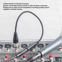 สายอะแดปเตอร์ไนลอน3ขาสำหรับอัดเสียงเป็น XLR 6.35มม. 1/4นิ้วสายอะแดปเตอร์ตัวผู้