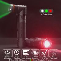 NICRON Magnet 90 Degree LED Rechargeable Flashlight Handfree Ultra High Brightness 1200lumen Waterproof Corner LED Torch B70