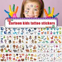 【YF】 12 Pack Fake Tattoo Sticker Cards Pirate Shark Sea Animal Pass Temporary Kids Arm Body Art Cartoon