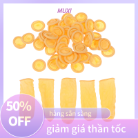 ?【HOT SALE】MUXI ถุงมือป้องกันปลายนิ้วแบบใช้แล้วทิ้ง100ชิ้นถุงมือยางธรรมชาติไม่ลื่นกันไฟฟ้าสถิตถุงมือยางลาเท็กซ์นิ้วเครื่องมือที่ทนทาน