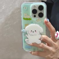 ?ส่งจากไทยใน24ชม.?เคสไอโฟน 14 13 12 11 Pro Max เคส iPhone 11 ลูกสุนัข griptok พกง่ายๆ การป้องกันการตก Case