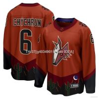 卐 g40349011chao 037A เสื้อยืดแขนยาว พิมพ์ลาย Jay NHL Arizona Coyote Chychrun Jersey Hockey พลัสไซซ์