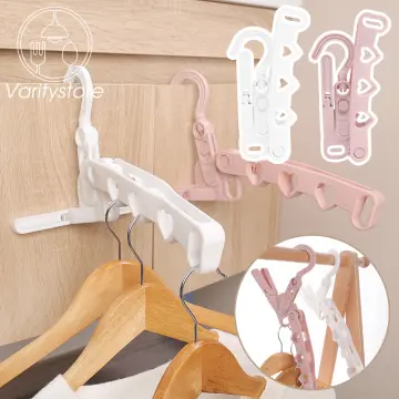 Compact Hanger: Space-saving hanger with adjustable hook