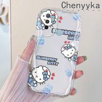 Chenyyka เคสสำหรับ OPPO A53 2020 4G A53s 4G A11s A32 2020 A33การ์ตูนสีสันสดใสลายเฮลโลคิตตี้ขอบเคสมือถือโปร่งใสเนื้อครีมซิลิโคนกันกระแทกเคสนิ่มแบบใสป้องกันเลนส์กล้อง