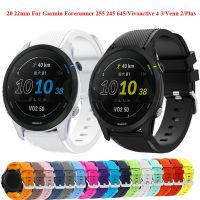 Colorful Soft Silicone Replacement Strap for Garmin vivoactive 3 4/Venu2 Smart Wristband for Garmin Forerunner 255 245 645 MUSIC Shoes Accessories