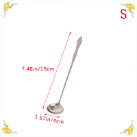 CHUN 1PC สแตนเลสด้ามยาวผัดช้อนไอศครีมขนมตัก flatware