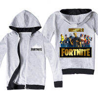 Fortnites Hooded Zipper Sweatshirt เสื้อแจ็คเก็ตเด็กทารกหญิงสีดำ/ สีเทา Lesure แขนยาวเด็กผู้หญิงเสื้อผ้าเด็กผ้าฝ้าย + โพลีเอสเตอร์ฤดูใบไม้ผลิและฤดูใบไม้ร่วง