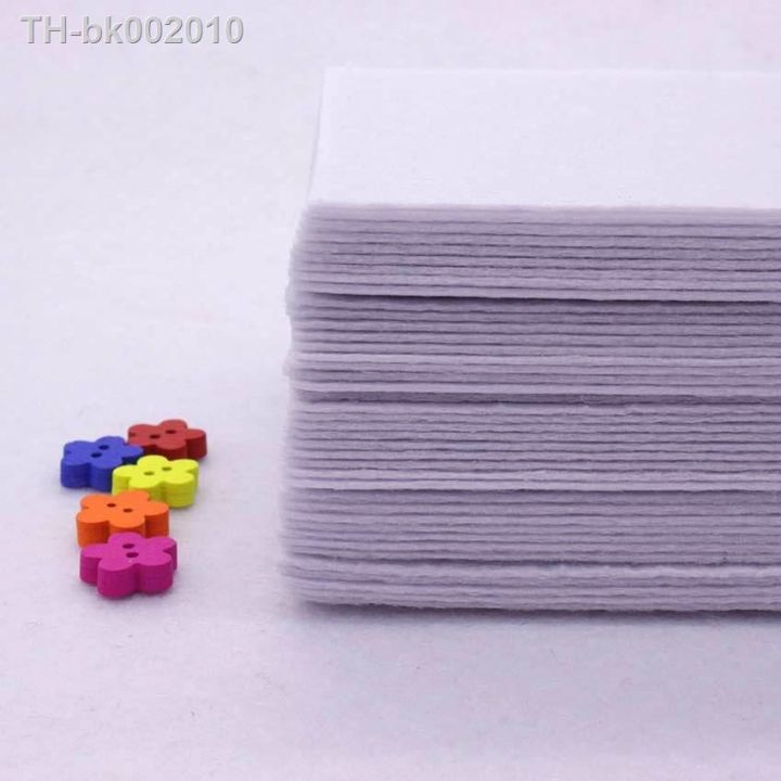 40-pieces-white-color-1-mm-polyester-felt-fabric-for-needlework-diy-sewing-handmade-felt-fabric-fieltro-feltro-nonwoven-colth