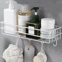 【HOT】✆❆  Condiment Shelf Shampoo Holder Iron Punch-Free Hanging Racks Shelves