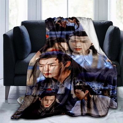 （in stock）The Untamed Xiao Jan Wangyibo Soft Flannel blanket Lightweight thin wool blanket bedspread sofa camping cover（Can send pictures for customization）