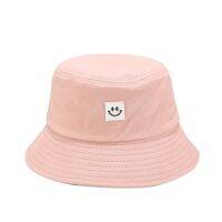 Bucket Hat Female Summer Smiley Face Logo Simple Basin Hat Student Leisure All Matching Sun Hat Tide Couple Hat