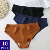 10 Pcs/set Womens Panties Seamless Underwear 10 Pieces Womens Panties Lady Underpants Briefs Invisible Panty Sexy Lingerie