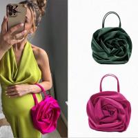 Flower Shoulder Bag Woman High Quality Velvet Bucket Women Handbags Silk Texture Single Shoulder Crossbody Flower Phone Card Bag Cross Body Shoulder B