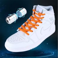 New Elastic Shoe Laces Round No Tie Shoelaces for Kids and Adult Shoelace for Sneakers Quick Lazy Laces Colorful Capsule Buckle