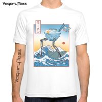 Summer Men Short Sleeve Casual Tshirt Great Ramen Off Fuji Under The Wave Lives A Delicious Monster Print T-Shirt