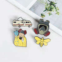 Gentleman Killer Pins BR BA Pins Movie Fans Metal Brooches Badges Denim Clothes Women Pins Gifts