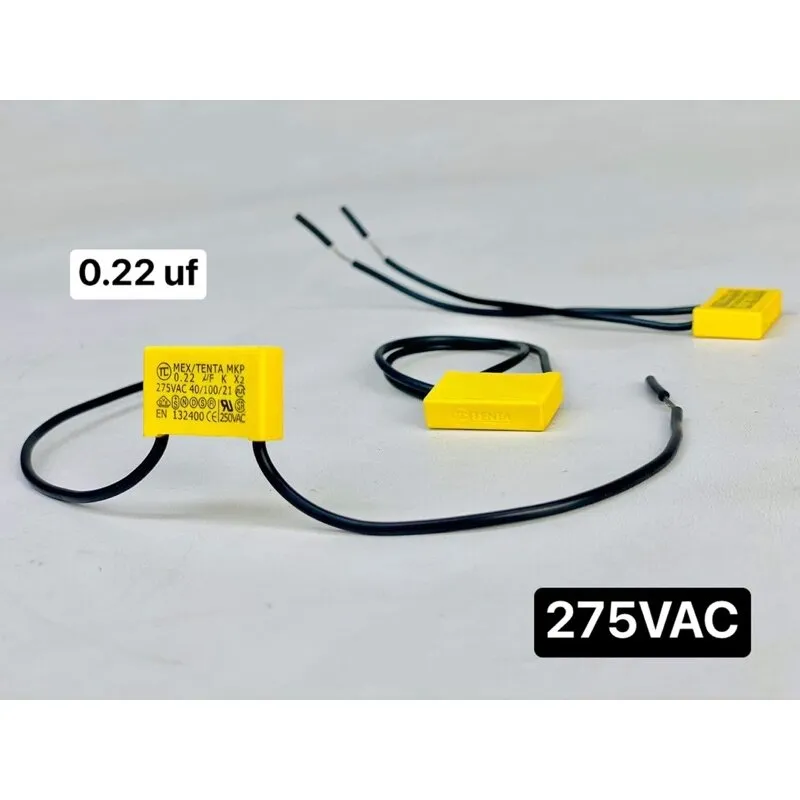 คาปาซิเตอร์ 0.22uf 224K 275Vac x2 MKK เครื่องฉีดน้ำแรงดันสูง คาปา