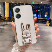 KOSLAM เคสโทรศัพท์น่ารักสร้างสรรค์กระต่ายในตัวสำหรับ VIVO Y27 4G 5G Y36 4G 5G Y35 Y02 Y02A Y16 Y02s Y22 Y22s Y77 5G Y100 Y56 5G Y21A Y21s Y33s Y75 Y33T 5G 5G Y21ปลอกโทรศัพท์มือถือนุ่ม TPU สไตล์ใหม่ Y20s Y20i Y15A 5กรัม Y76 2021 Y20 5กรัม