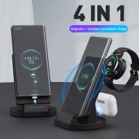 ZZOOI 4 in 1 Magnetic Charging dock Wireless Charger for Xiaomi Mi 10/11 Ultra 10/11 Pro USB Watch Charger for Amazfit GTS2 2e GTR2 2e