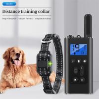 ZZOOI 800m Electric Dog Training Collar Waterproof  Pet Rechargeable Collar LCD Display Remote Contro for All Size Dog Shock Vibration