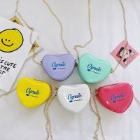 Leisure Travel Children Messenger Bag Korean Version Fashion Love Small Shoulder Girl Candy Color Little Coin Purse 【AUG】