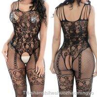 【hot】☒❂◎  2022 Hot Hollow Out Bodysuits See Through Stocking Teddies Set Hip-Packed Crotch Pantyhose Sex Costumes