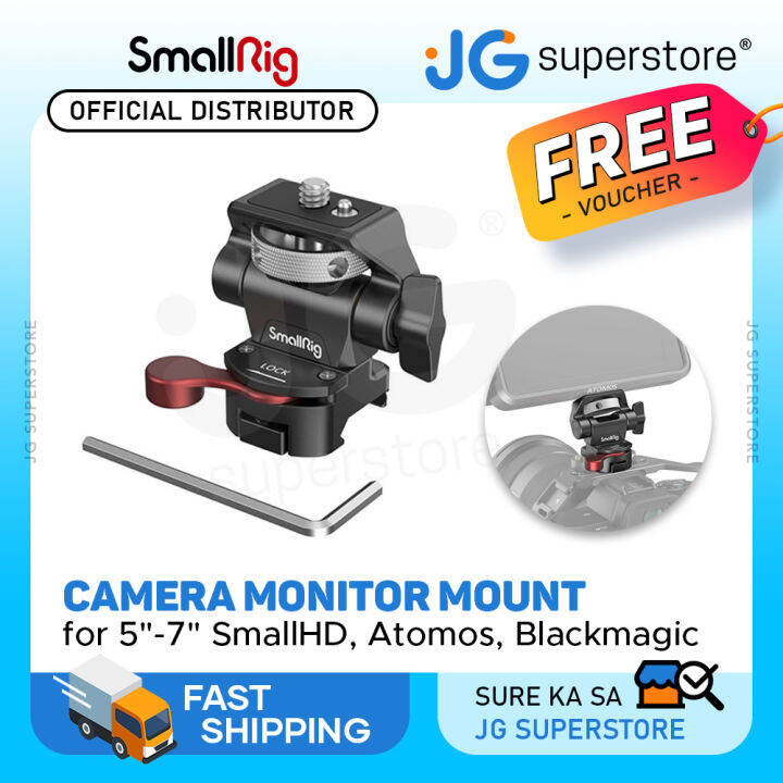 SmallRig Swivel & Tilt Adjustable Camera Monitor Mount with NATO Clamp ...