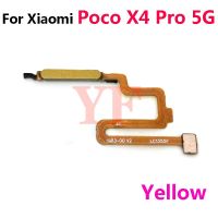 สำหรับ Xiaomi Poco X4 Pro 5G X4 GT ปุ่มเปิด/ปิดไอโฟนสายเคเบิลแบบยืดหยุ่นเซนเซอร์แสดงรหัสลายนิ้วมือปุ่มเปิด/ปิดไอโฟนชิ้นส่วนอะไหล่สำหรับซ่อมกุญแจ