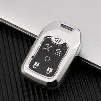 【cw】 TPU Car Key Cover FOB Case for Chevrolet Silverado for GMC Sierra 2019 2020 Remote Keychain Holder Skin Protect Ring