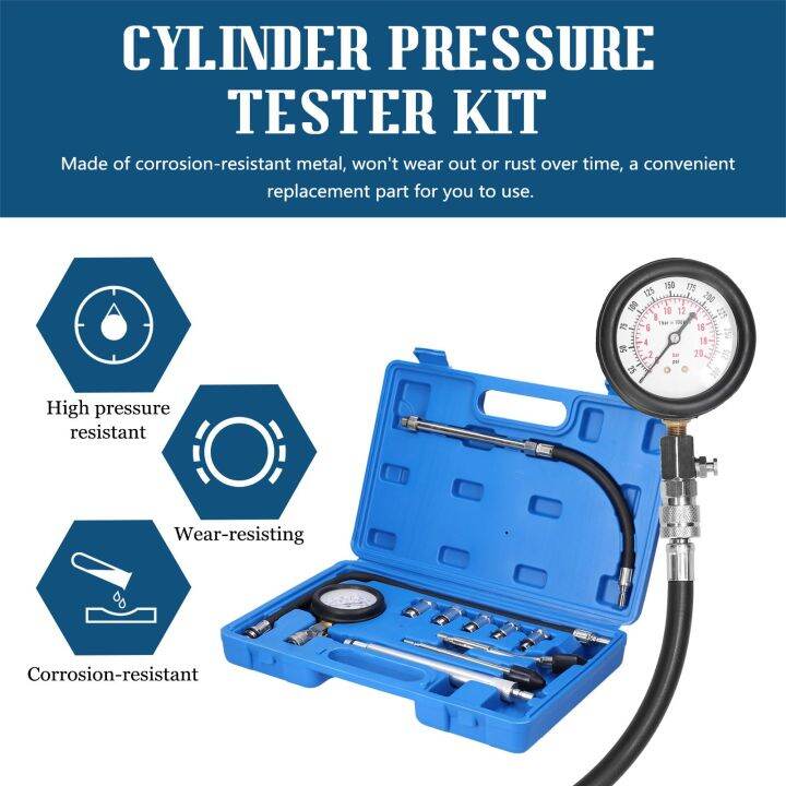 020bar 0300 PSI Professional Car Engine Cylinder Compression Tester