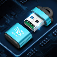 เครื่องอ่านการ์ด USB 2.0 ความเร็วสูงขนาดเล็ก อะแดปเตอร์การ์ดหน่วยความจำ TF Micro SD สำหรับคอมพิวเตอร์เดสก์ท็อป แล็ปท็อป โน๊ตบุ๊ค ตลับ Micro SD USB-Shaoeit