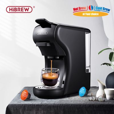 Hibrew เครื่องชงกาแฟเครื่องชงกาแฟ19บาร์4In1ร้อน &amp; เย็นหลายแคปซูลเอสเพรสโซ่โรงอาหาร Dolce นม Nexpresso ผง H1A