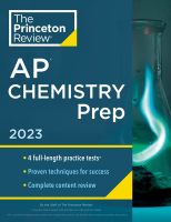 หนังสืออังกฤษใหม่ Princeton Review AP Chemistry Prep, 2023 : 4 Practice Tests + Complete Content Review + Strategies &amp; Techniques (College Test Preparation) [Paperback]