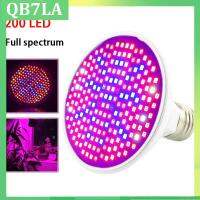 13W 200LED Plant Grow Light Lamp UV IR Full Spectrum Growing Bulbs Hydro for Flower Vegs Indoor Greenhouse Growbox E27 QB7LA