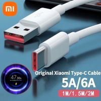 Xiaomi สายชาร์จไวเทอร์โบ6A,สายเคเบิล Type C สำหรับ Poco M3 X3 Mi 11 9สีดำฉลาม3 Redmi Note 9 10 K30 TipoC